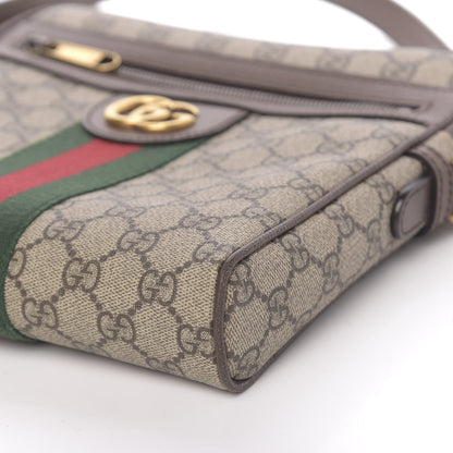 Gucci GG Supreme Monogram Web Small Ophidia Messenger Bag Brown 10 of 13