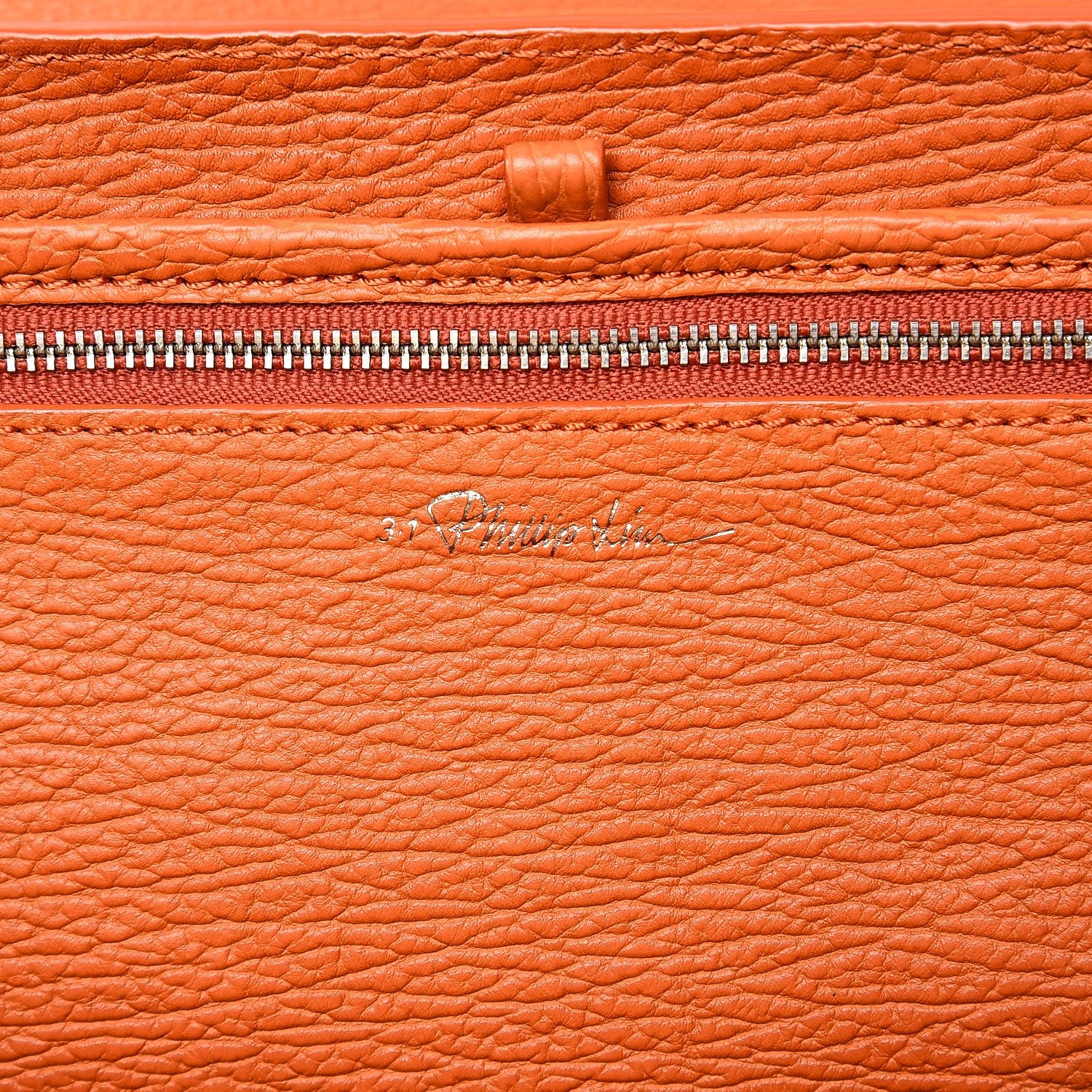 3.1 Phillip Lim 3.1 Textured Calfskin Large Pashli Satchel Mandarin 7 of 14