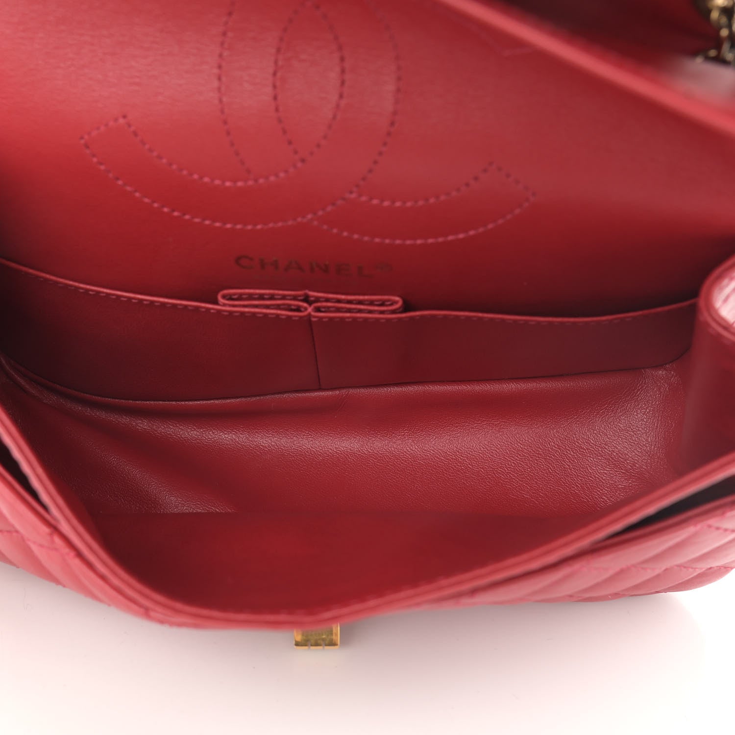 Chanel Calfskin Quilted 2.55 Reissue 225 Flap Red 5 of 16