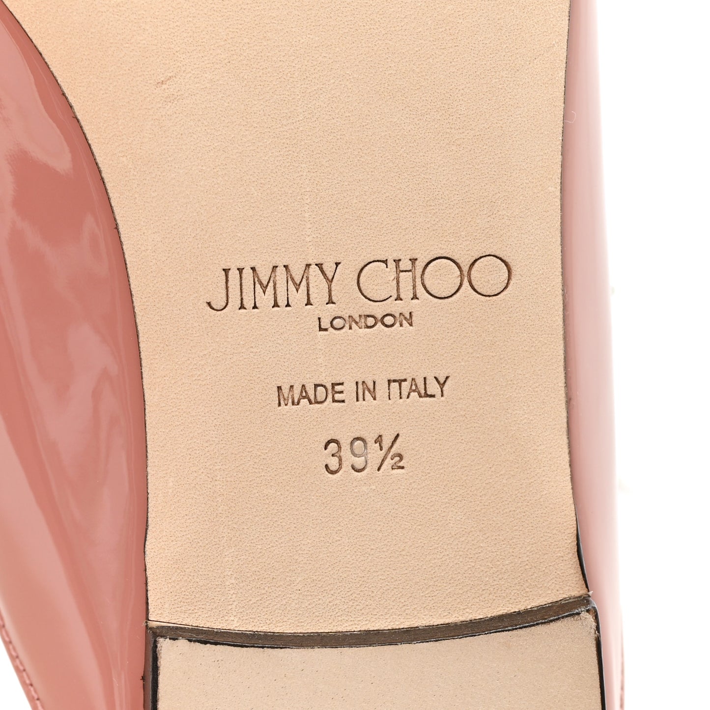 Patent Calfskin Bing 100 Mules 39.5 Blush