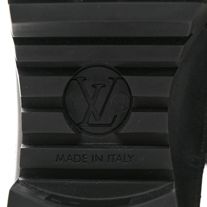 Louis Vuitton Calfskin Monogram Denim Laureate Platform Desert Boots 37 Grey 8 of 8