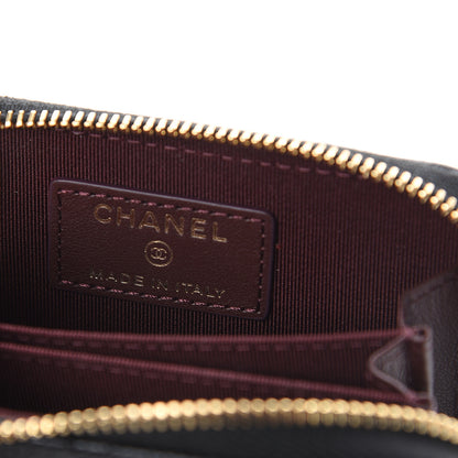 Chanel Caviar Quilted Zip Coin Purse Black 5 of 6