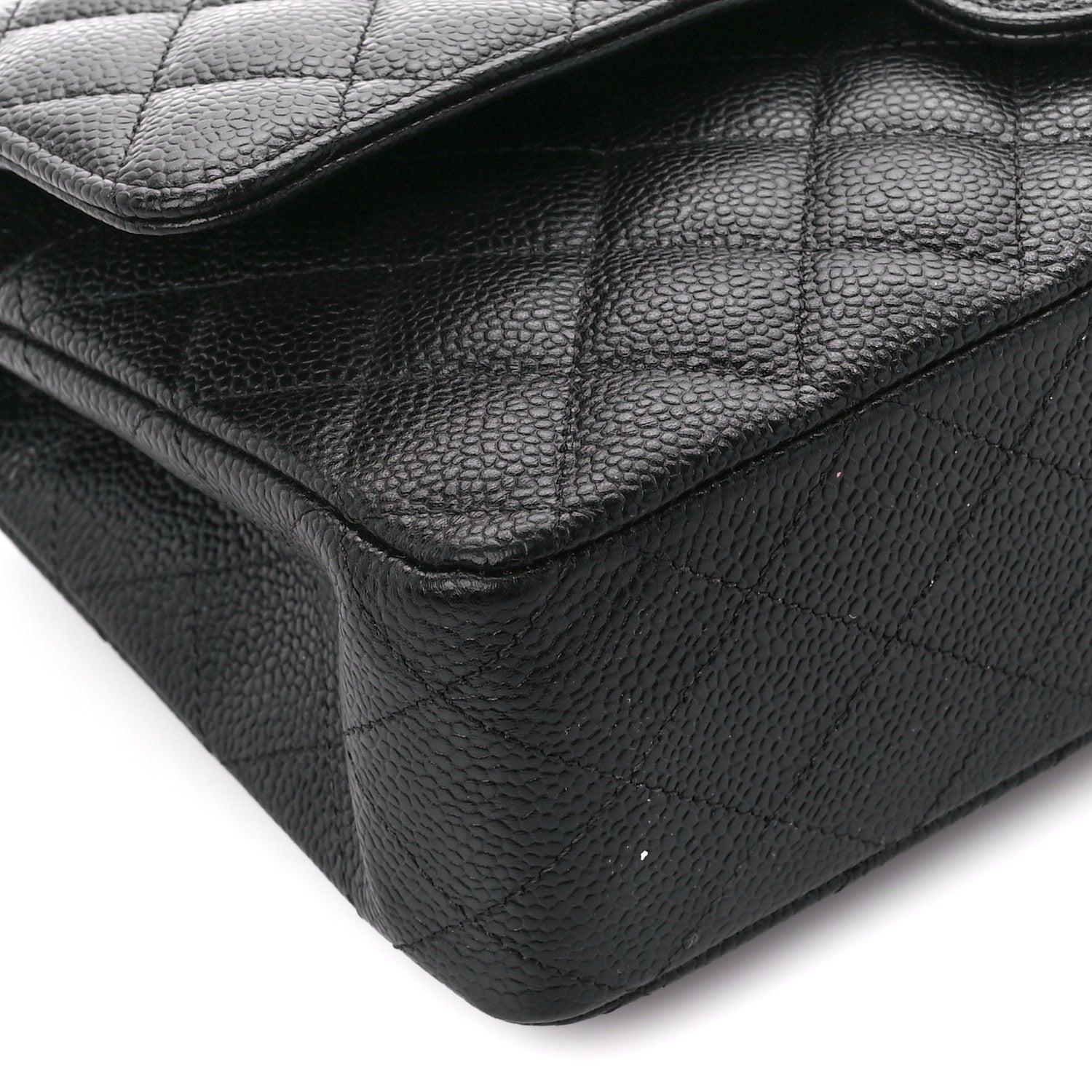 Chanel Caviar Quilted Medium Double Flap Black 9 of 11