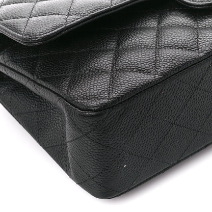 Chanel Caviar Quilted Medium Double Flap Black 9 of 11