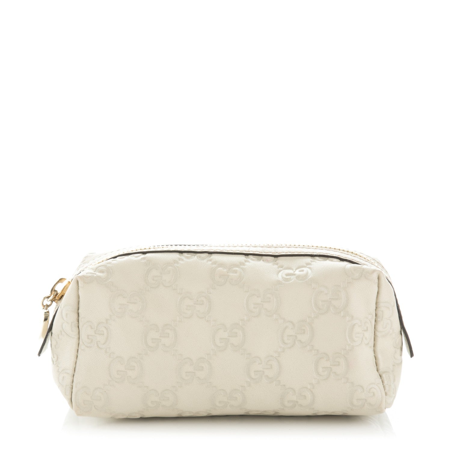 Gucci Guccissima Small Cosmetic Pouch Off White 1 of 7