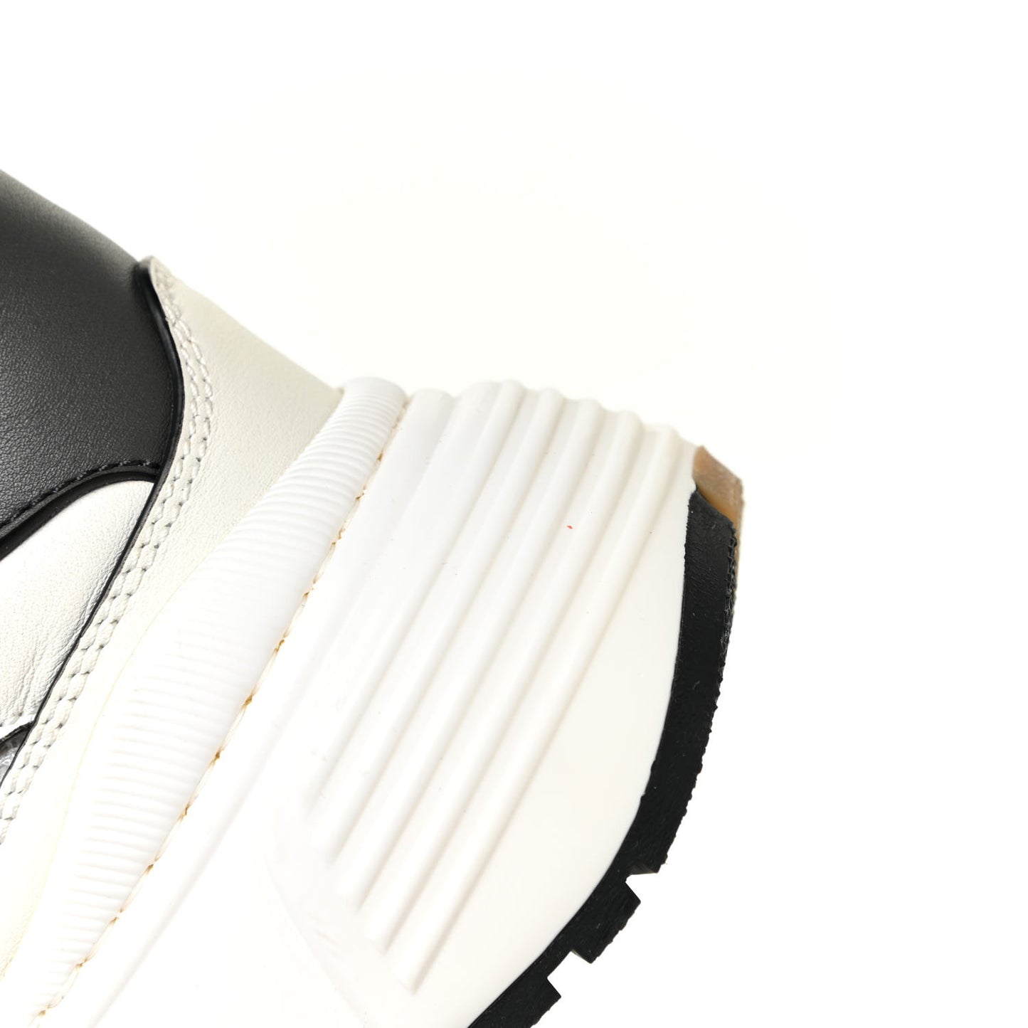 Calfskin Technical Mesh Speedster Sneakers 42 White Black