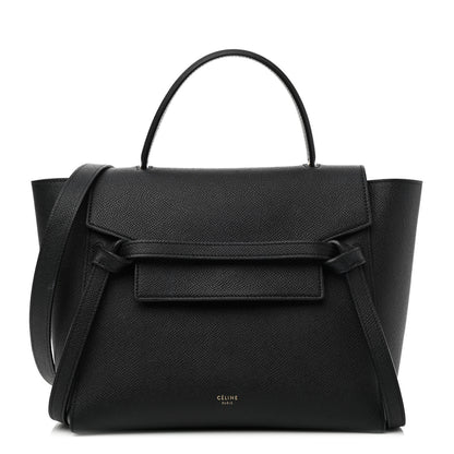 Celine Grained Calfskin Micro Belt Bag Black 2 of 10