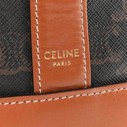 Celine Triomphe Canvas Calfskin Small Bucket Bag Tan 6 of 10