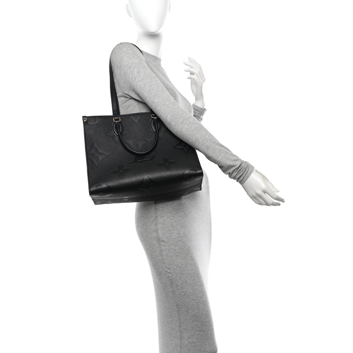 Louis Vuitton Empreinte Monogram Giant OnTheGo MM Black 2 of 10