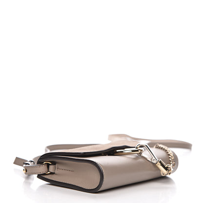 Chloe Suede Calfskin Mini Faye Shoulder Bag Motty Grey 4 of 10