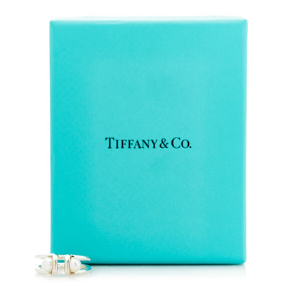 Tiffany Sterling Silver Pearl HardWear Double Pearl Ring 57 8 5 of 5