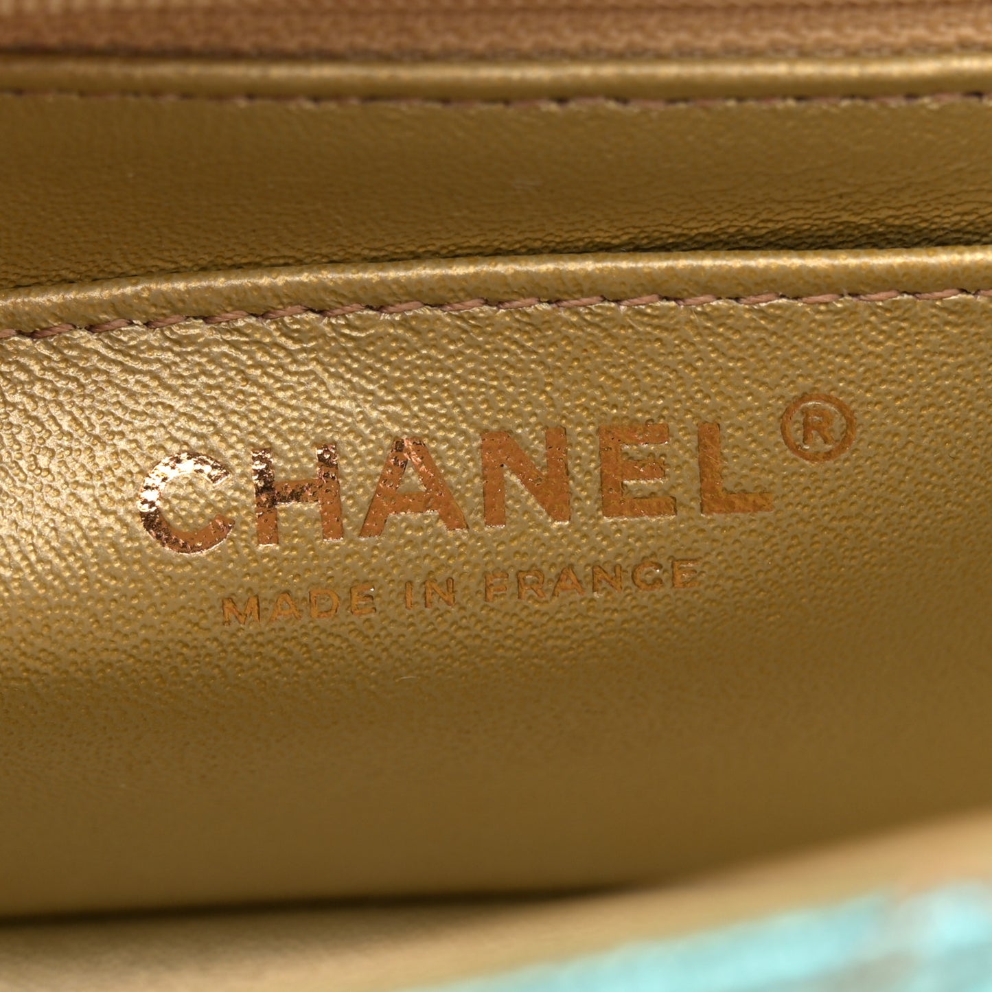 Metallic Goatskin Quilted Mini 2.55 Reissue Flap Multicolor