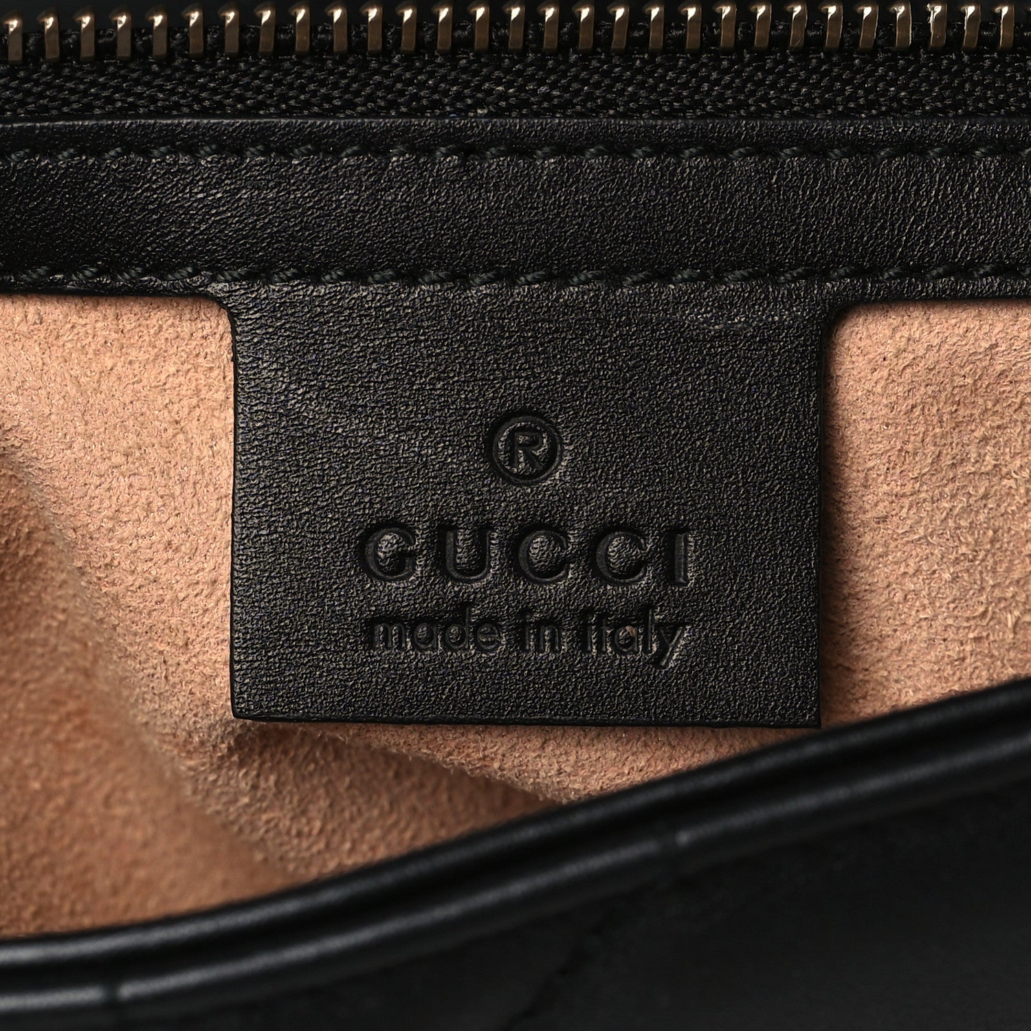 Gucci Calfskin Matelasse Studded Small Pearly GG Marmont Shoulder Bag Black 6 of 9