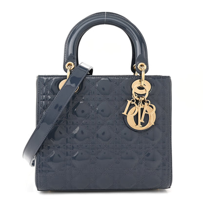 Christian Dior Patent Cannage Medium Lady Dior Cloud Blue 1 of 10