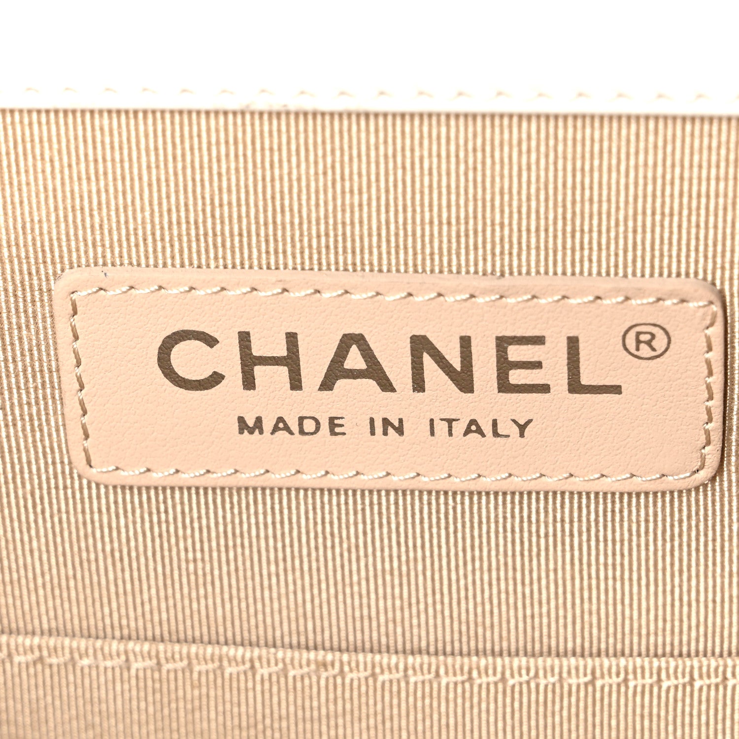 Chanel Glazed Calfskin Raffia Vanity Case Bag White Beige 6 of 10
