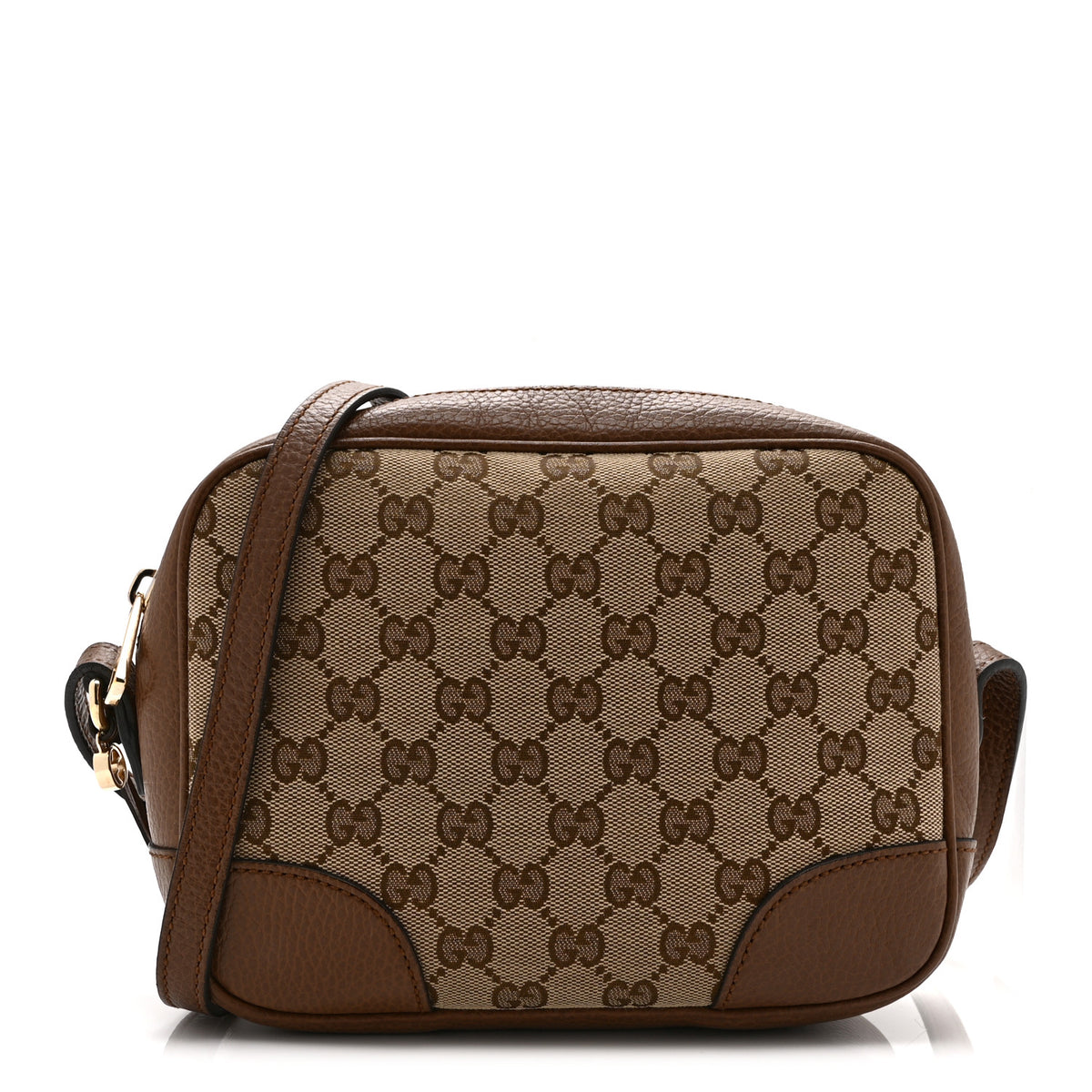 Monogram Mini Bree Messenger Bag Beige Tabacco