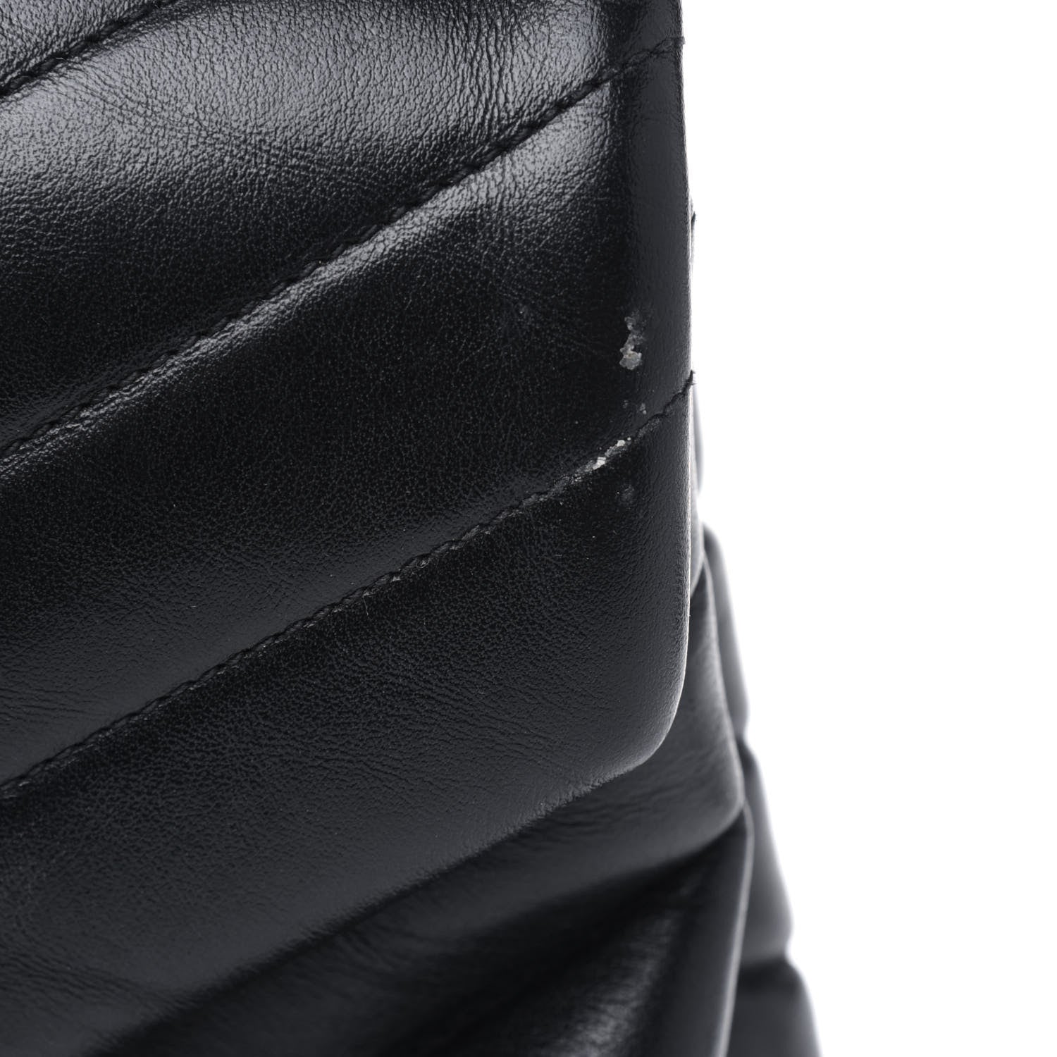 Saint Laurent Calfskin Y Quilted Monogram Medium Loulou Chain Satchel Black 7 of 7