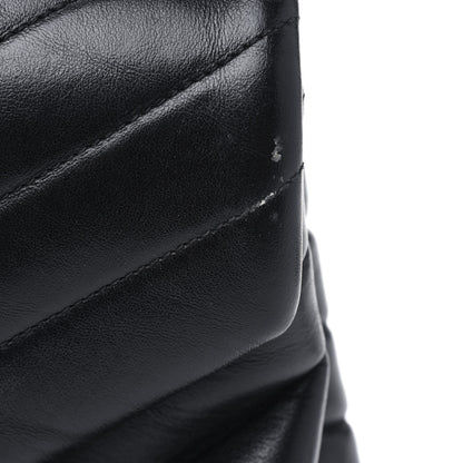Saint Laurent Calfskin Y Quilted Monogram Medium Loulou Chain Satchel Black 7 of 7