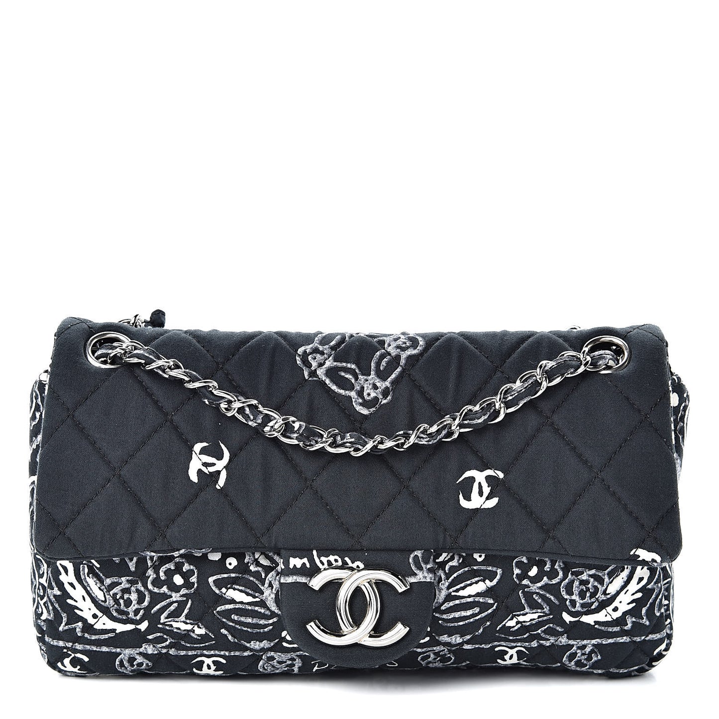 Cotton Quilted Small Bandana Single Flap Navy