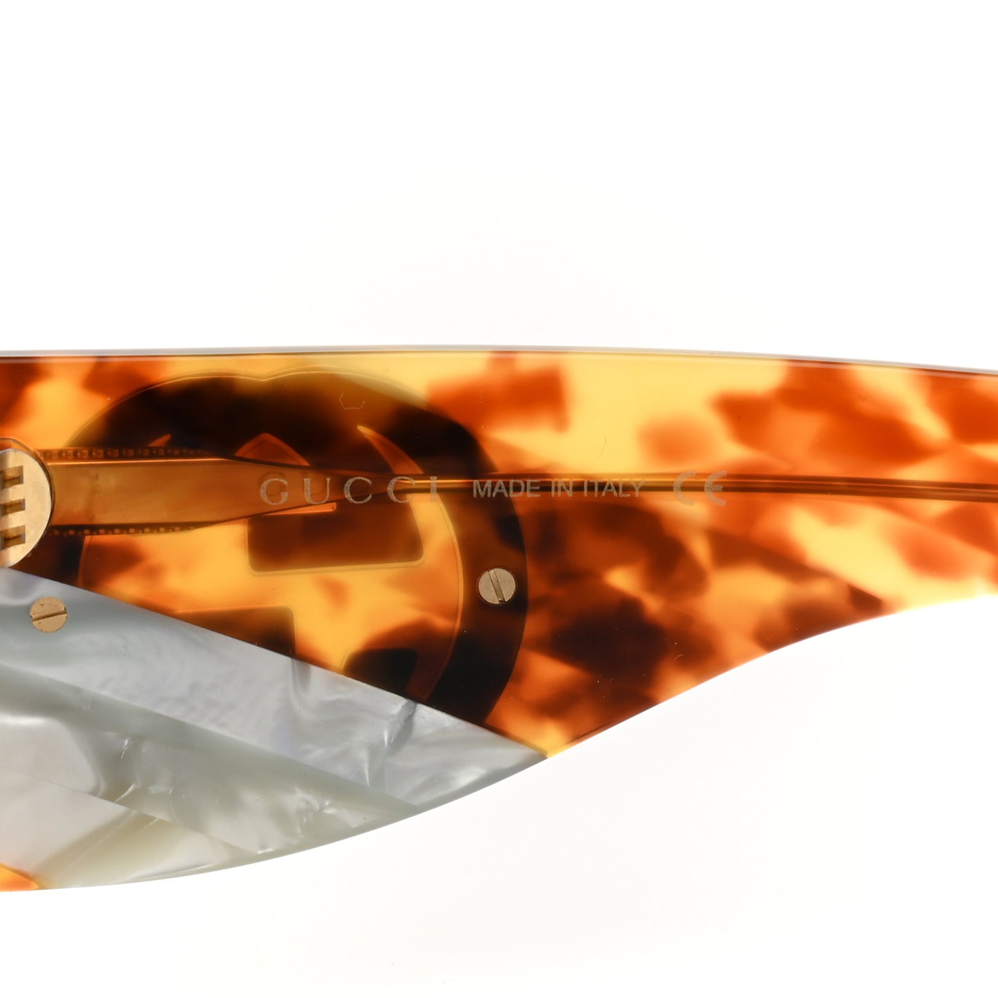Oversized Aviator Sunglasses GG0152S Tortoise Mother Of Pearl
