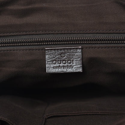Gucci GG Plus Monogram Large Double Buckle Flap Messenger Bag Beige Dark Brown 6 of 9