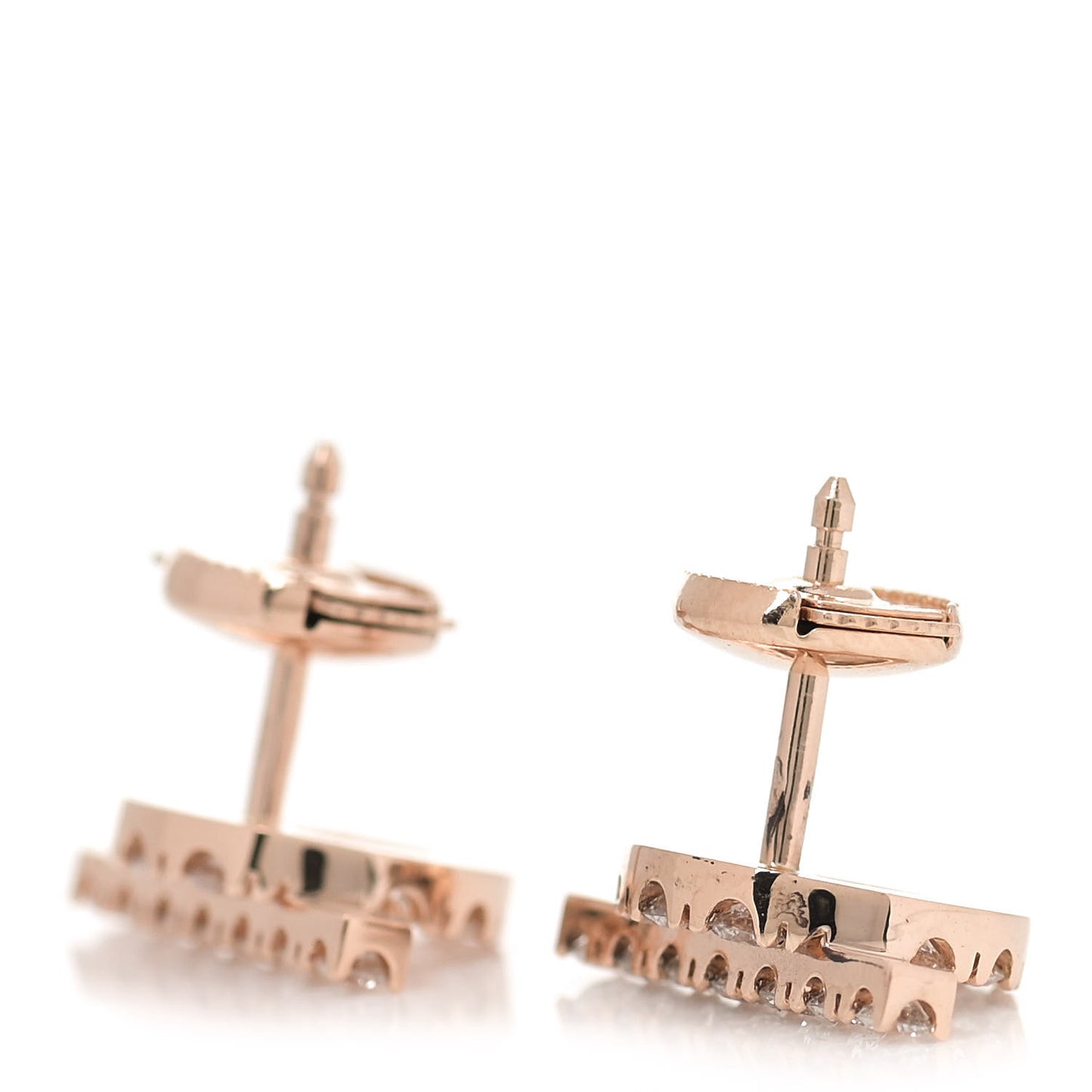 18K Rose Gold Diamond Finesse Earrings