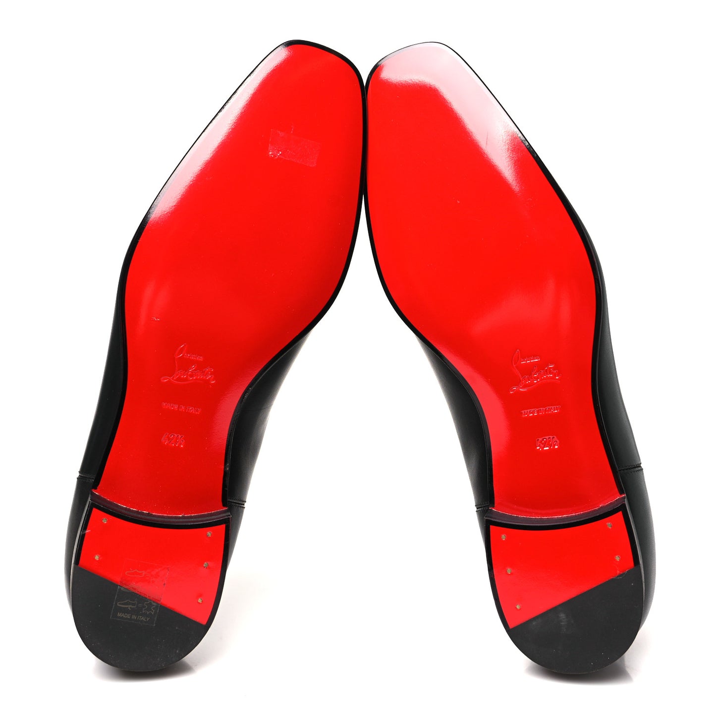 Calfskin Mens Roadie Flat Chelsea Boots 42.5 Black