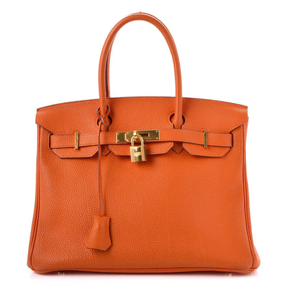 Hermes Togo Birkin 30 Orange 1 of 47