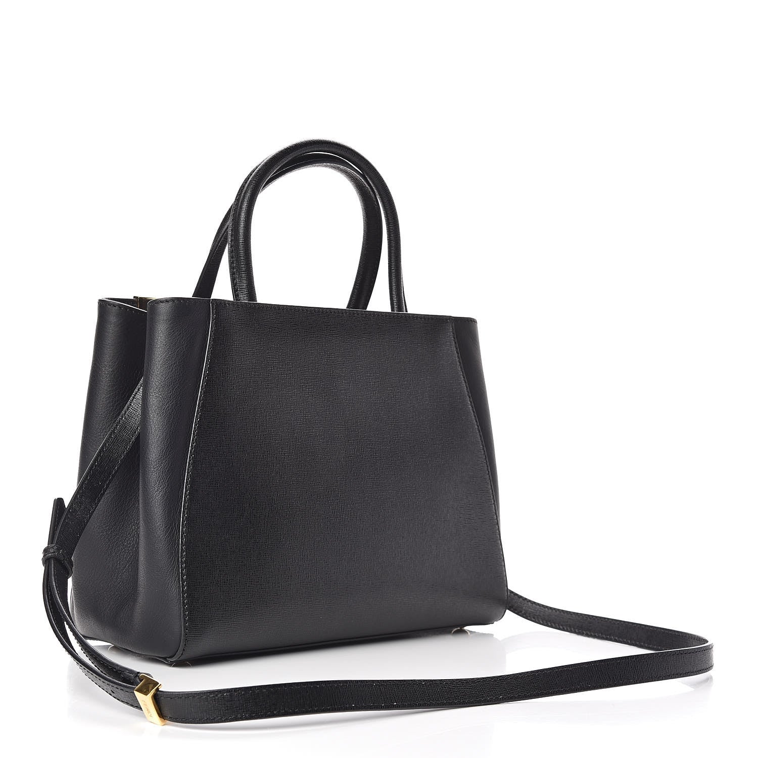 Fendi Vitello Elite Petite 2Jours Tote Black 3 of 10