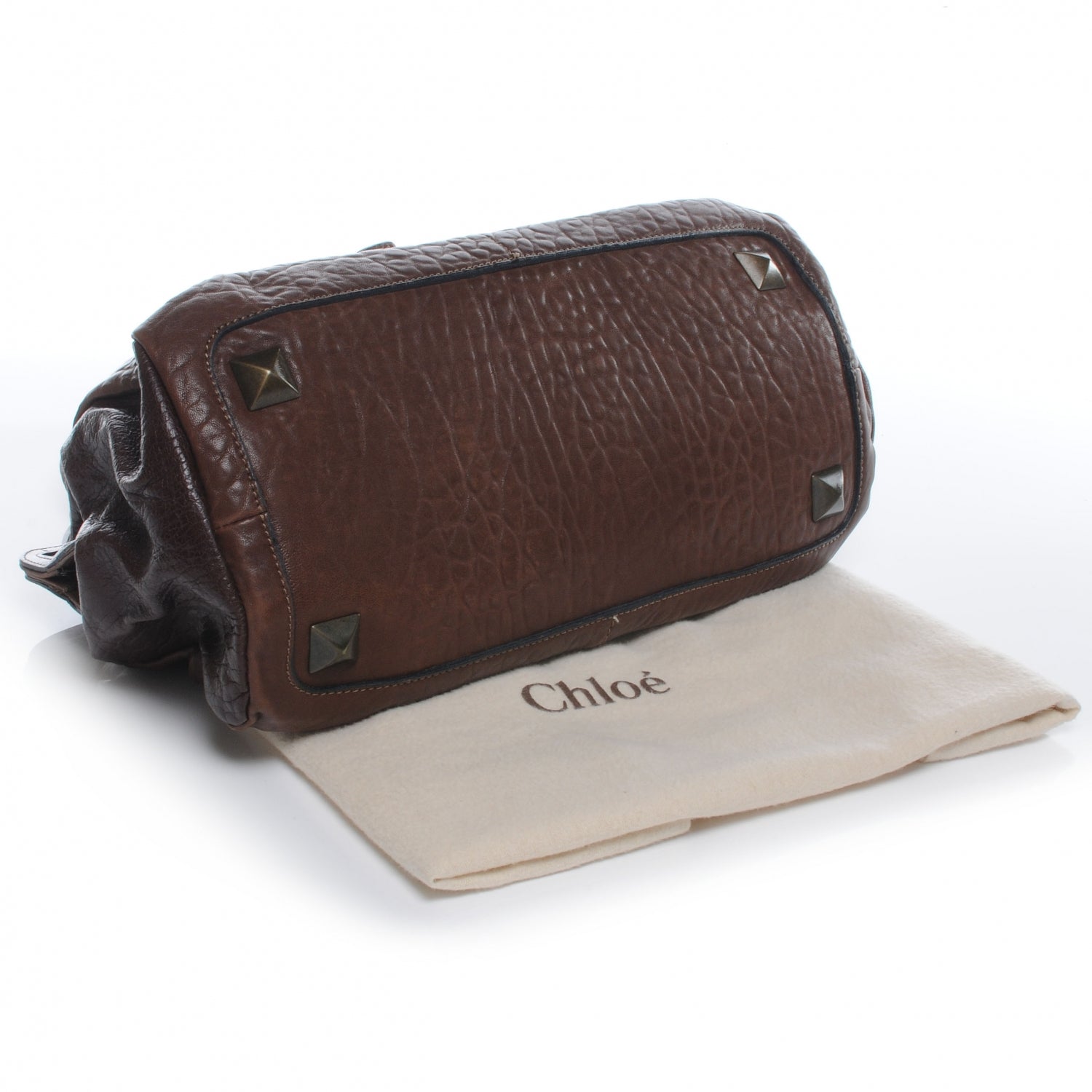 Chloe Leather Elvire Tote Moka 4 of 7