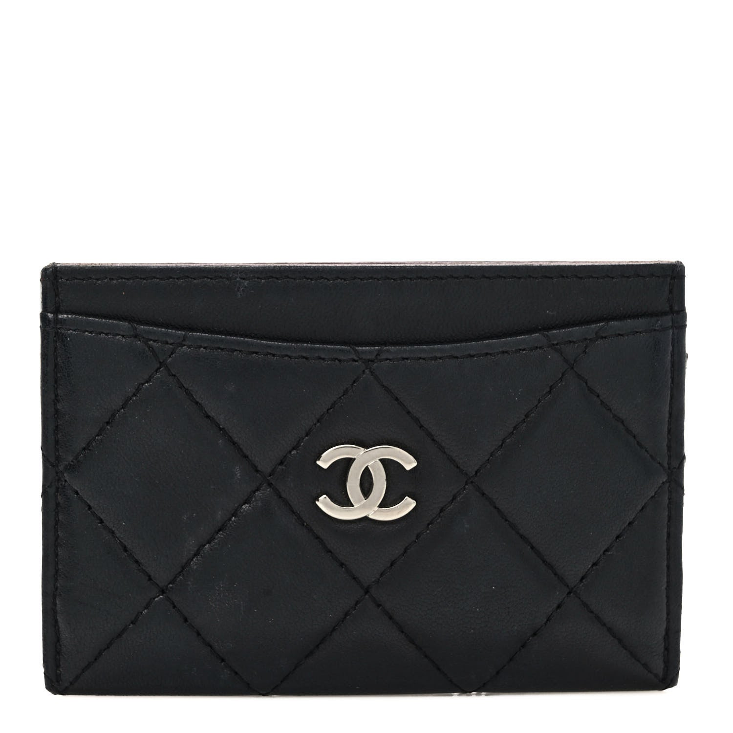 Chanel Lambskin Quilted Card Holder Black 1 of 6
