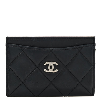 Chanel Lambskin Quilted Card Holder Black 1 of 6