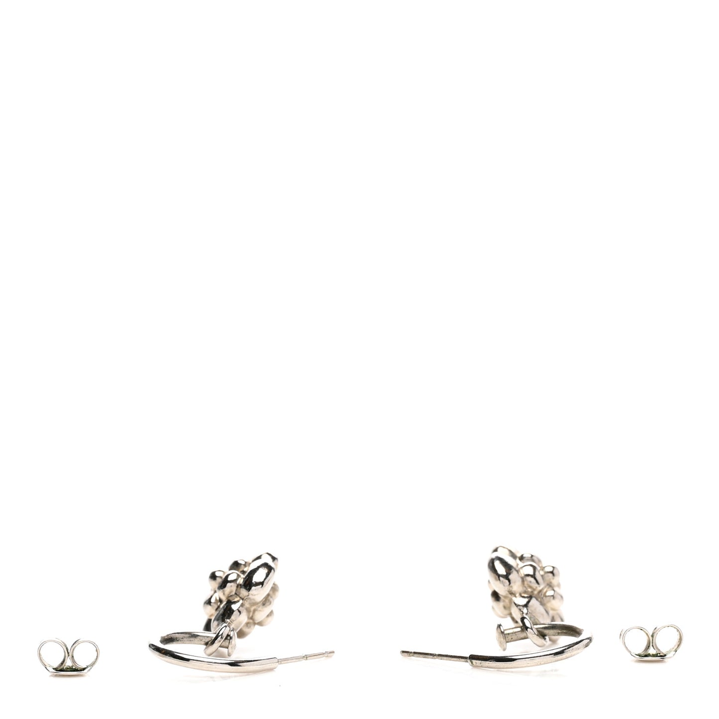 CC Camellia Drop Earrings Silver