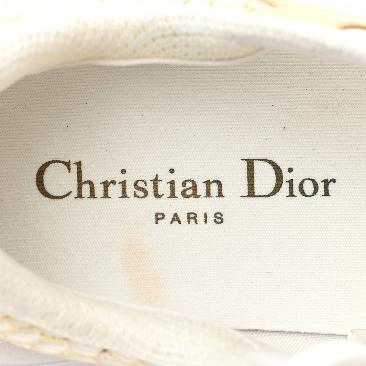 Matte Technical Fabric Mesh Dior Vibe Sneakers 38 White Gold