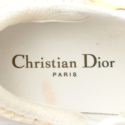 Christian Dior Matte Technical Fabric Mesh Dior Vibe Sneakers 38 White Gold 8 of 10