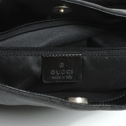 Gucci Nylon Monogram Shoulder Bag Black 6 of 7