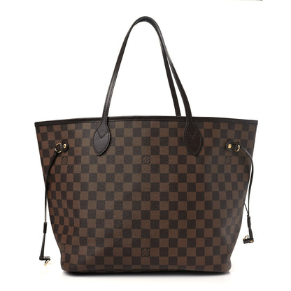 Louis Vuitton Damier Ebene Neo Neverfull MM Rose Ballerine 1 of 7