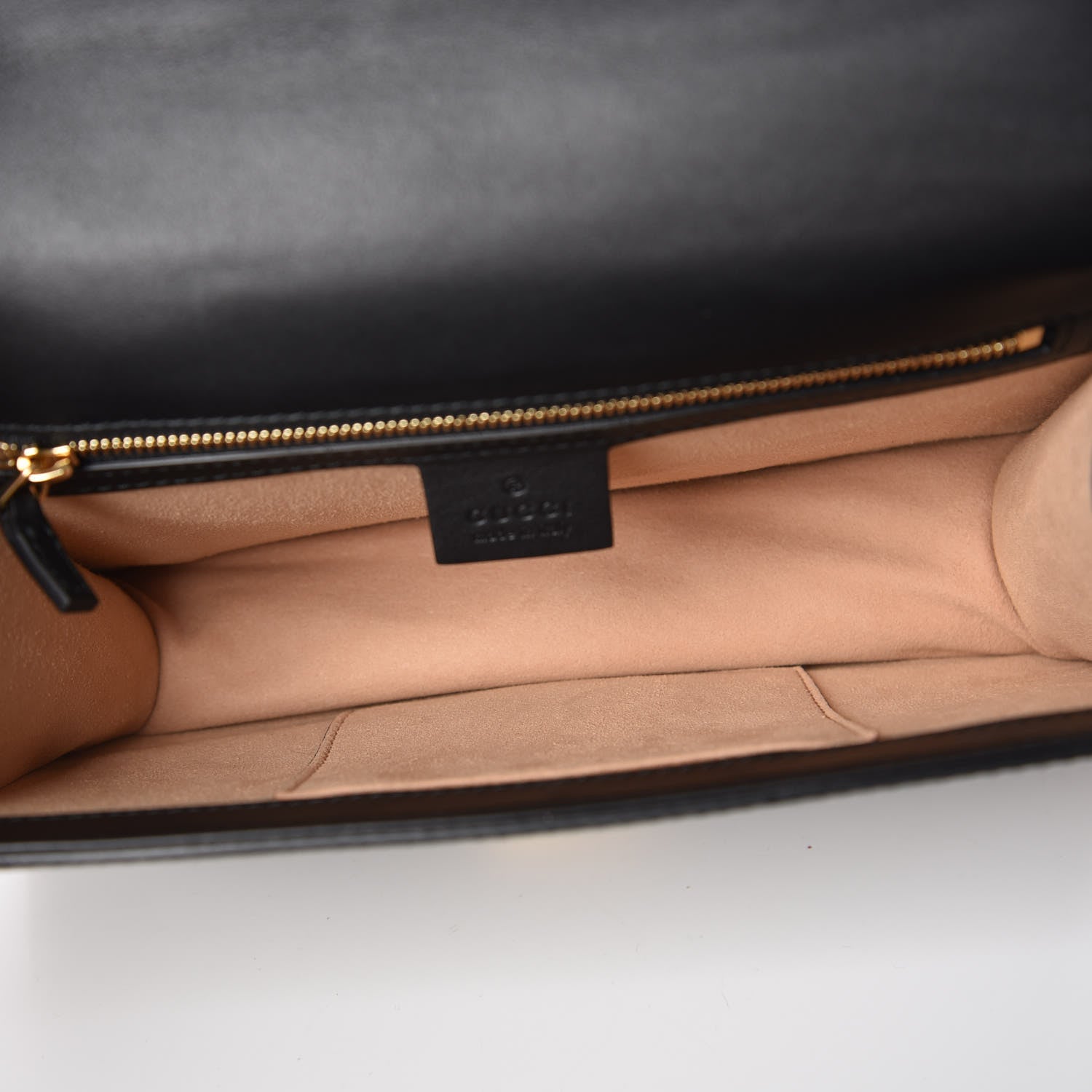 Gucci Velvet GG Monogram Web Small Sylvie Shoulder Bag Brown Black Oro Vecchio 8 of 10