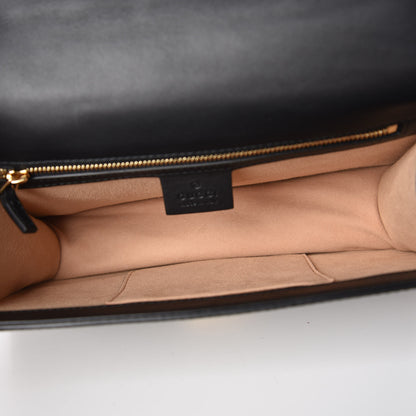 Gucci Velvet GG Monogram Web Small Sylvie Shoulder Bag Brown Black Oro Vecchio 8 of 10