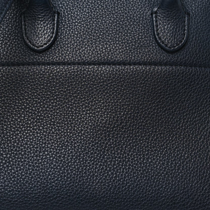 The Row Grained Calfskin Soft Margaux 10 Navy 7 of 11