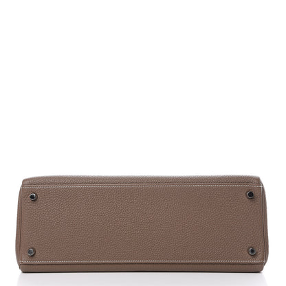Hermes Togo Kelly Retourne 35 Etoupe 5 of 27