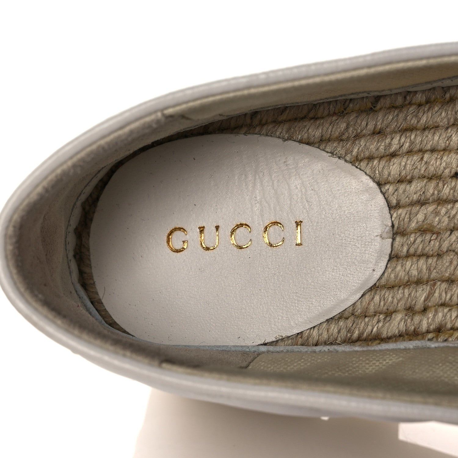 Gucci Nappa Matelasse GG Marmont Platform Espadrilles 38 Great White 7 of 11