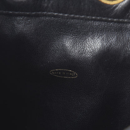 Chanel Lambskin Diamond Stitched CC Drawstring Shoulder Bag Black 6 of 10