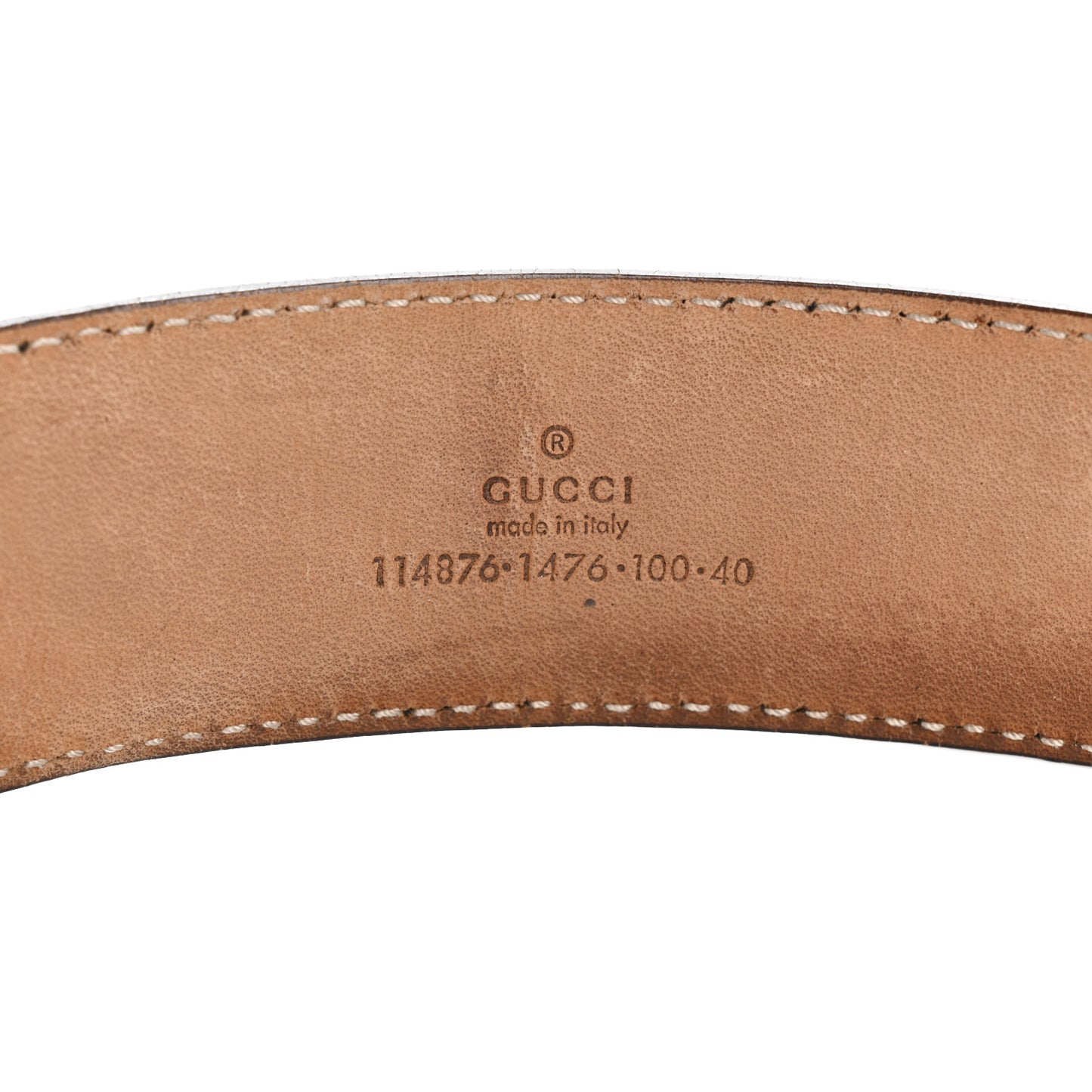 Guccissima Signature Interlocking G Belt 100 40 Black