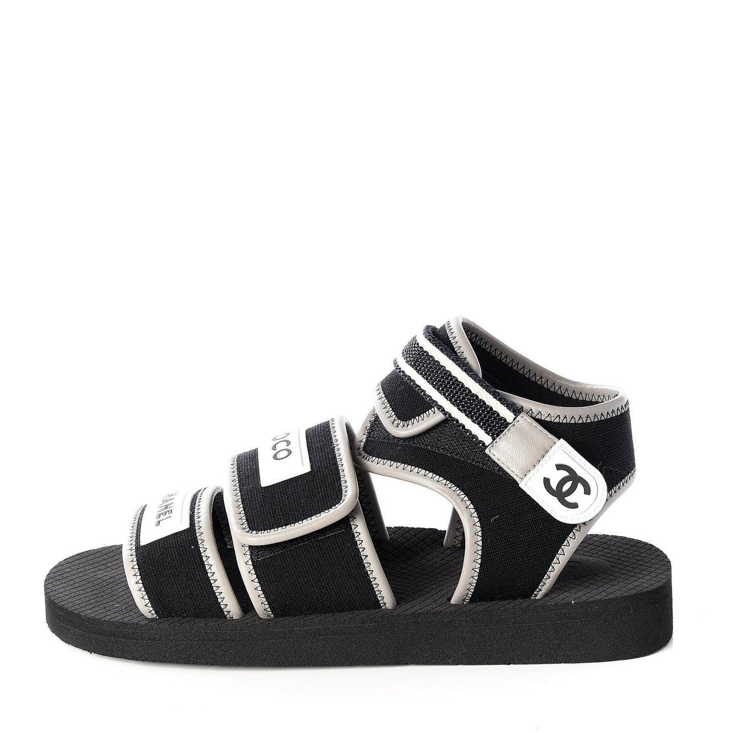 Lambskin Jersey Coco Sandals 38 Black