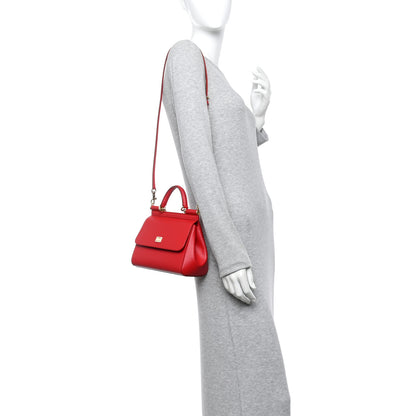 Dolce & Gabbana Dauphine Small Miss Sicily Satchel Red 2 of 9