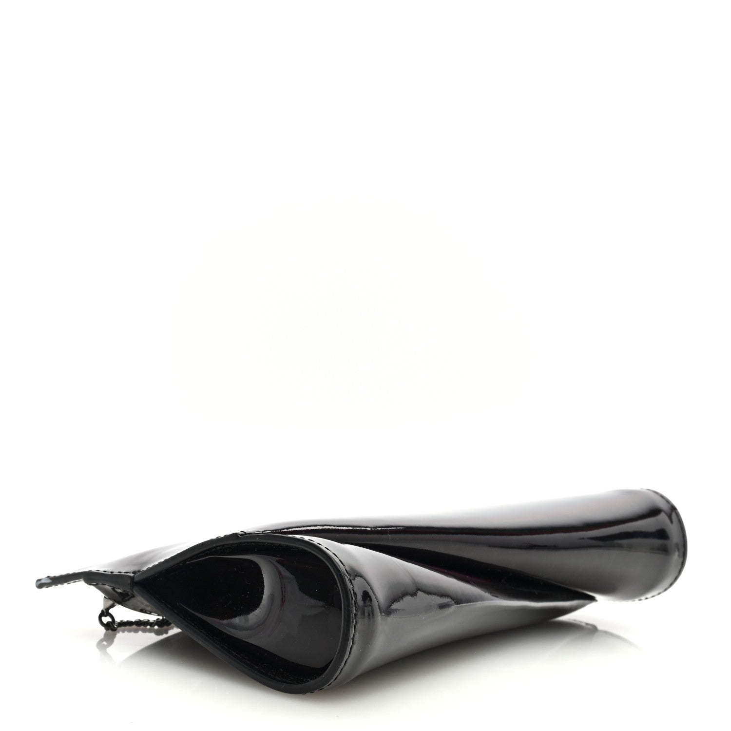 Christian Louboutin Patent Psychic Loubitwist Clutch Black 4 of 8