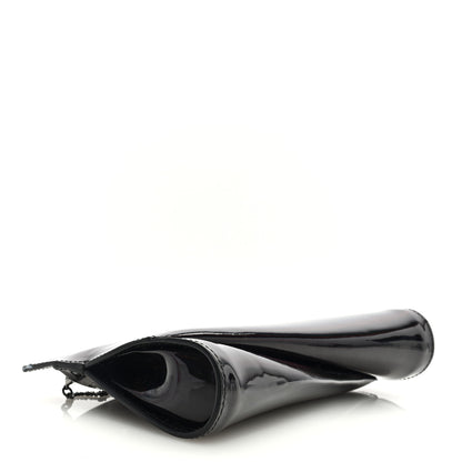 Christian Louboutin Patent Psychic Loubitwist Clutch Black 4 of 8
