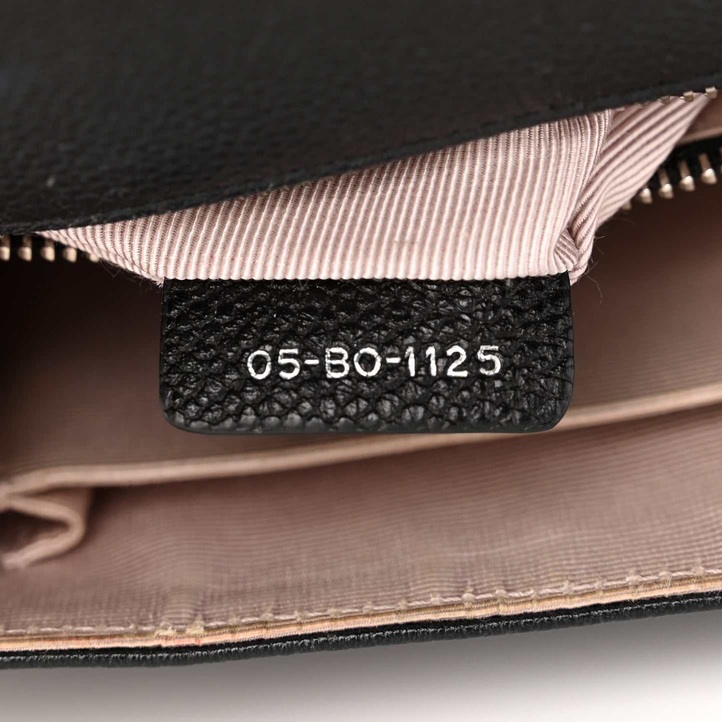 Grained Calfskin Medium Diorama Flap Bag Black