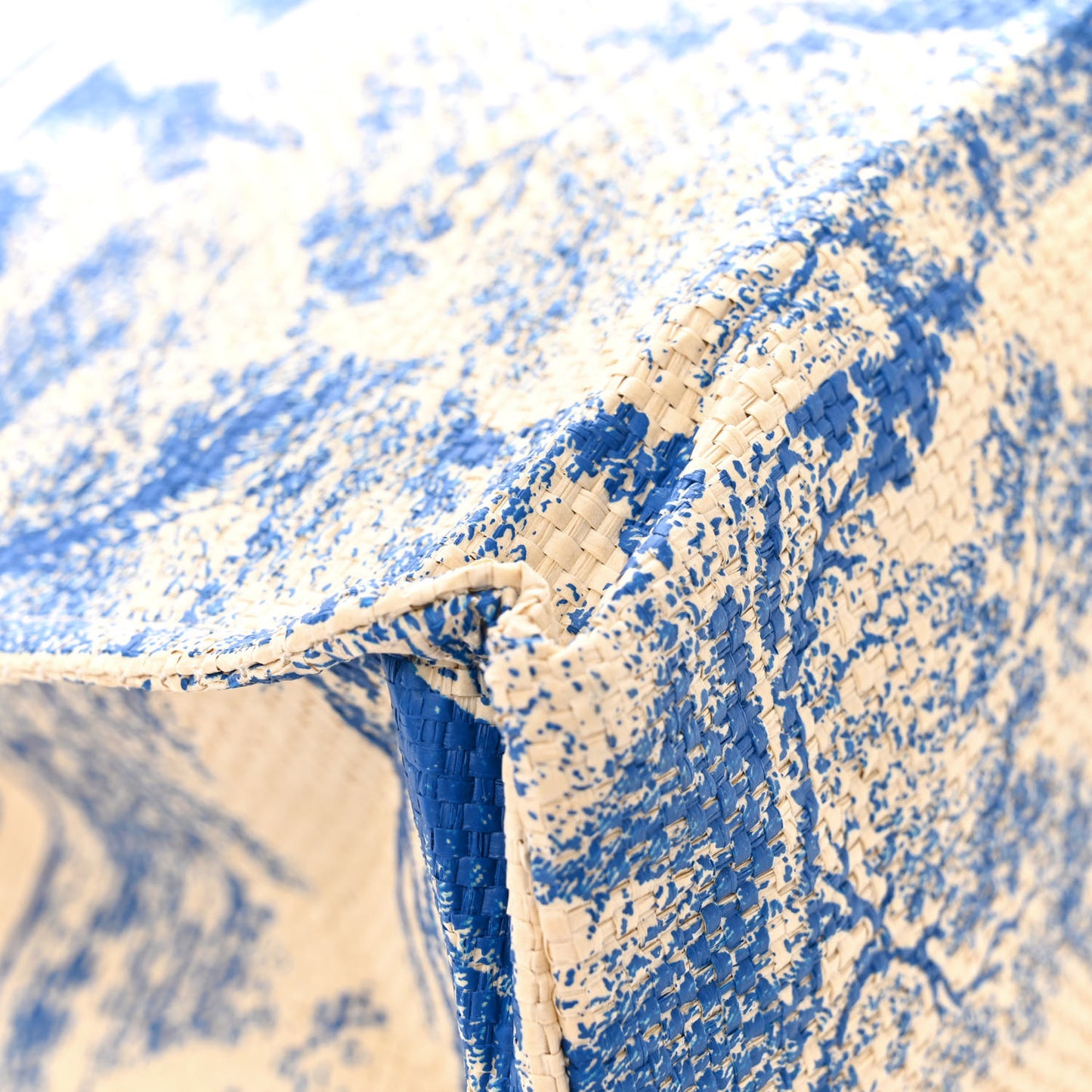 Straw Dioriviera Tote Blue